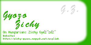 gyozo zichy business card